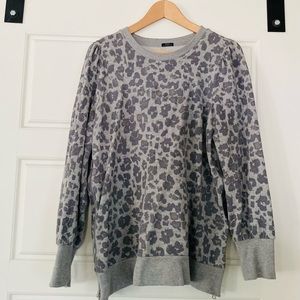 Gap MATERNITY Side-Zip Puff Sleeved Sweatshirt